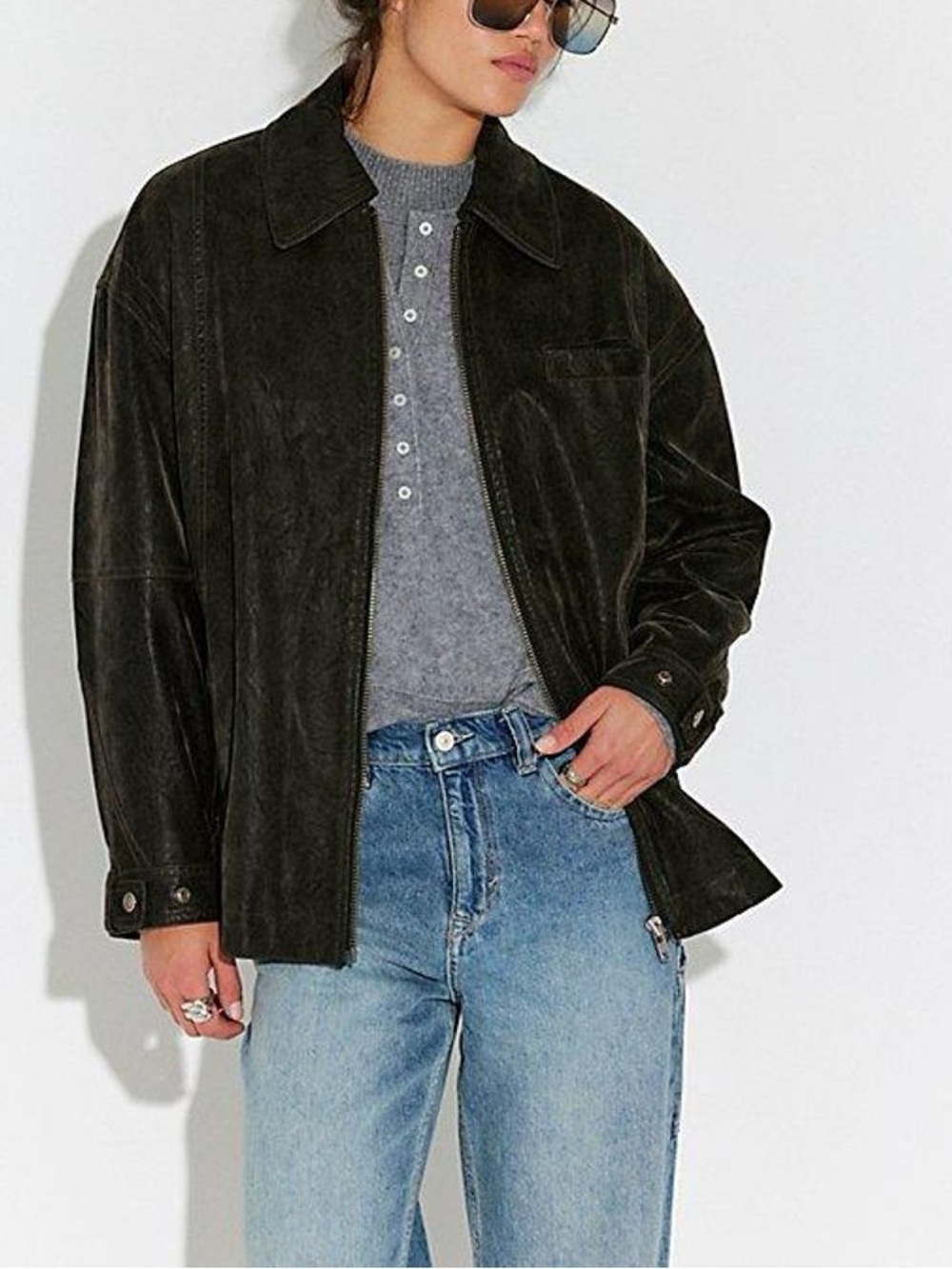 NWOT Free People We The Free Sloane Vegan Suede Jacket Size XS - Picture 1 of 16